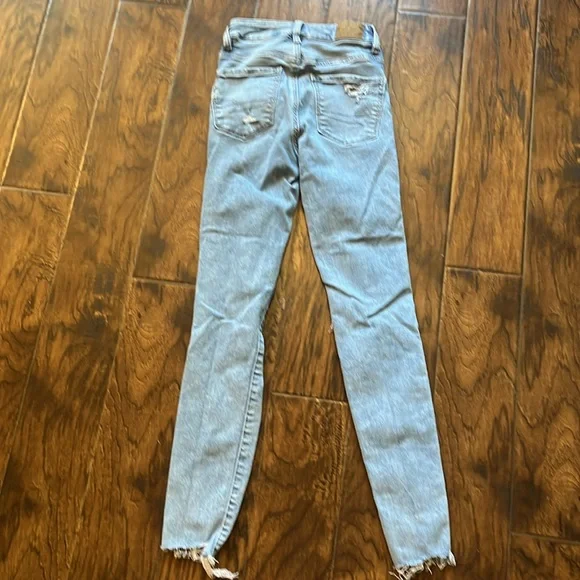 American Eagle super high waist jeggings, size 000 - Picture 6 of 7